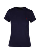 Camiseta com logo bordado
