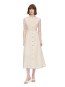 Vestido longo de algodão