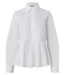 Camisa Peplum em Algodão