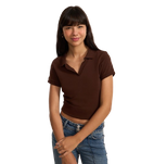 Blusa Polo em Algodão